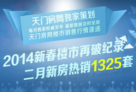 2014年2月天门房网新房销售数据分析